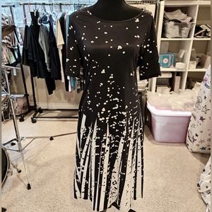 New with Tags Women's Noracora Black and White Dress Size Large with Pockets!
